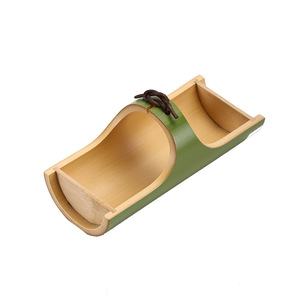 Cesta de postres de bambú estilo japonés, bandeja creativa para té, plato para frutos secos, bandejas de servicio para el hogar - Product Image 5
