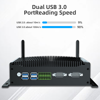 Win 10 11 Pro opnsense SATA3.0 M.2 60HZ komputer HYSTOU 10th CPU Fanless PC Mini Intel i3-10110U DP Com