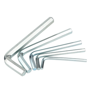 مجموعة مفك براغي سداسية الشكل مطلية بالنيكل من الفولاذ الكربوني ، مجموعة مفاتيح براغي سداسية مفاتيح ، أدوات يدوية - Product Image 4