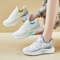 Baskets en tricot pour femmes Étudiant Running Casual Shoes Hauteur croissante