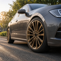 Llantas Forjadas 22x12 5x120 en Color Gris Metálico, de Alta Velocidad para Mustang GT Corvette C8, Personalizadas