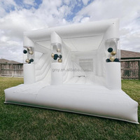 Château gonflable pour enfants populaire, en PVC, de qualité commerciale, blanc, château gonflable pour enfants