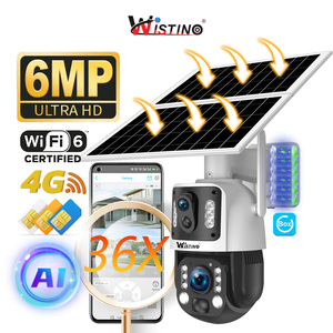 Wistino 3K Màn Hình Kép Aov 4G Năng Lượng Mặt Trời Máy Ảnh Ngoài Trời 6MP <span class=keywords><strong>36X</strong></span> <span class=keywords><strong>Zoom</strong></span> Quang Học 24/7 Video Ghi Âm Tự Động Theo Dõi Giám Sát Máy Ảnh - Product Image 1
