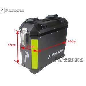 Caja lateral de aluminio Universal para motocicleta, caja de almacenamiento para maletero lateral para BMW R1200GS F800 <span class=keywords><strong>Honda</strong></span> CRF1100 Aprilia - Product Image 3