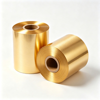 Ruban de transfert thermique doré Haoxuan, rouleau de 110 mm x 300 m, ruban d'impression métallique pour étiquettes, emballages et tags de qualité supérieure