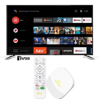 TV Box Android Inteligente con IPTV TV98 ATV MAX, Actualización de Android 10 a 14, Procesador de Cuatro Núcleos, Reproducción Multimedia en Múltiples Idiomas, Gran Oferta