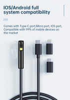 Caméra endoscope à double objectif AN112D vers ios et android 2MP étanche endoscope à deux lentilles 1080P câble de 5 mètres pour iphone android