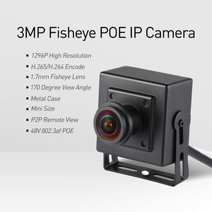 REVODATA 3MP PoE Mini IP kamera 1.7mm balıkgözü Lens 360 ° FOV minik Mini güvenlik ağ kamerası (I706-<span class=keywords><strong>3</strong></span>-P-FHW) - Product Image 2