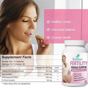 קפסולות סולילן OEM לפוריות טבעית לנשים, תוספי תזונה לנשים, ויטמינים, חומצה פולית, מיו-אינוזיטול, קפסולות פוריות - Product Image 6