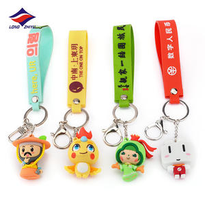 Porte-clés en PVC en forme de poupée licorne, pendentif de <span class=keywords><strong>sac</strong></span>, de couleur arc-en-ciel, 3D, petit cheval jaune, - Product Image 1