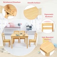 Ensemble table et chaises en bois pour centre d'apprentissage préscolaire, école Montessori, crèche, maternelle, mobilier de classe