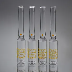 ISO Standard Amber Glass Ampoule With Silk Screen Printing