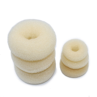 Anillo moldeador de moños de moda para peinados recogidos, accesorio mágico de nailon para el cabello, ideal para peluquerías y uso femenino.