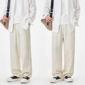 <span class=keywords><strong>Pantaloni</strong></span> Estivi da Uomo OEM/ODM <span class=keywords><strong>in</strong></span> Misto Lyocell e <span class=keywords><strong>Lino</strong></span>, Vestibilità Ampia e Dritta, <span class=keywords><strong>Vita</strong></span> Elastica <span class=keywords><strong>con</strong></span> Coulisse, Traspiranti - Product Image 3