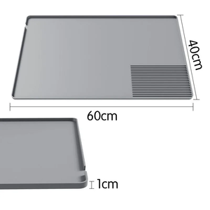 Alfombrilla de silicona para máquina de café al por mayor, bandeja, almohadilla de drenaje para frutas y verduras, aislante para mesa de comedor - Product Image 4