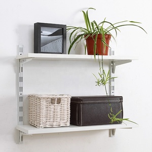 Trắng DIY Kệ Kit Treo Tường Modular Tường Đường Sắt Lắp Ráp Với Khung Và Kệ Gỗ Cho Lưu Trữ Kệ - Product Image 3