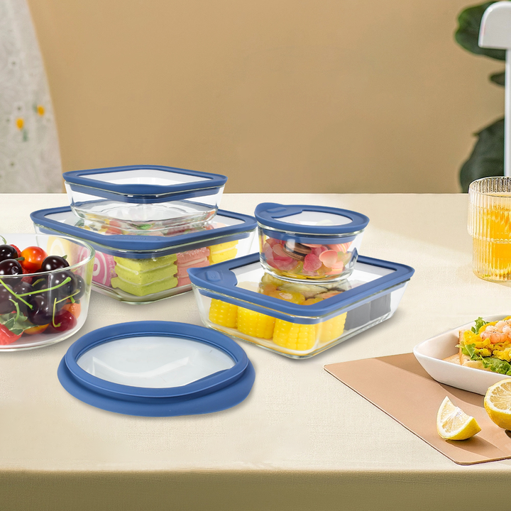 Modern Minimalist Kitchen Containers for Food High Borosilicate Glass ...