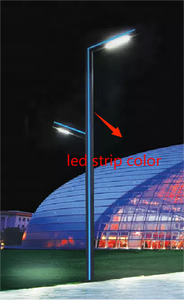 Poste de luz de perfil de aluminio de alta tenacidad con color de luces LED personalizado - Product Image 3