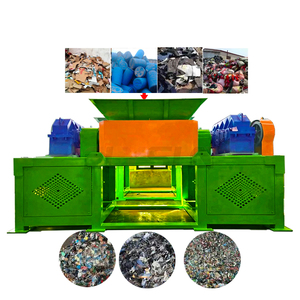 Trituradora Automática de Doble Eje para Residuos Sólidos Urbanos, Máquina para Triturar Cajas de Cartón, Residuos Orgánicos, Espuma y Plástico para Reciclaje - Product Image 1