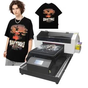 Mesin Pencetak Tekstil Garmen Kain 1440Dpi Printer Mini A3 A4 T-shirt Digital Murah Mesin Pencetak Kaos DTG