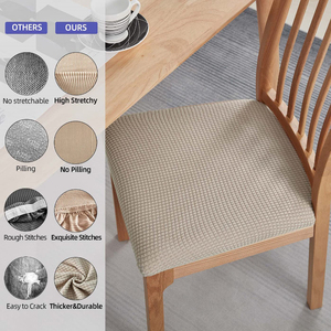 Coprisedia Elasticizzato Jacquard Lavabile Protezione <span class=keywords><strong>per</strong></span> Seduta Imbottita Rimovibile Universale <span class=keywords><strong>per</strong></span> Sala da Pranzo - Product Image 5