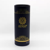 Boîte de bouteille cosmétique de rouleau de parfum noir de luxe personnalisé boîtes de papier d'emballage emballage pour le parfum