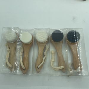 <span class=keywords><strong>Brosse</strong></span> en bois en bambou écologique, 1 pièce, <span class=keywords><strong>brosse</strong></span> de nettoyage du <span class=keywords><strong>visage</strong></span>, tête noire, nettoyage en profondeur - Product Image 2