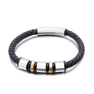 2020 Nieuwkomers Zwart Lederen Armband Transfer Spirituele Kralen Eenvoudige Koppels Armbanden - Product Image 3