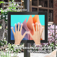 Moniteur LCD de 10.1 pouces à haute luminosité 500-1000 Nits | Support VESA à écran tactile | 1024x768 pour les écrans d'affaires intérieurs extérieurs