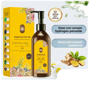 Kem nhuộm tóc đơn liều dựa trên thực vật bán vĩnh viễn bao gồm Tóc Màu Xám không Peroxide không amoniac nhẹ nhàng mỹ phẩm không gây kích ứng - Product Image 1