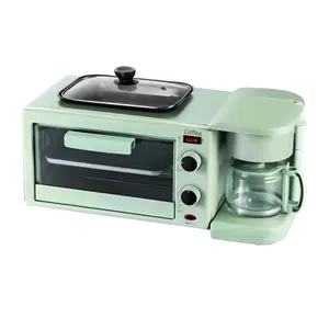 LY-BM03流行三合一早餐机12L电烤箱烤面包机4杯咖啡机多功能