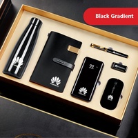 Ensemble cadeau d'affaires innovant et tendance avec thermos, batterie externe, souris, stylo USB, carnet, cadeau pour hommes et femmes