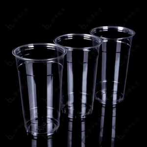 107mm calibre PET vidrio gran bebida fría desechable transparente 32 oz vasos de plástico con tapas - Product Image 3