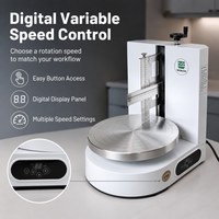 Machine professionnelle de décoration de gâteaux automatique, lisseur de glaçage pour gâteaux de 4 à 18 pouces, outil de glaçage réglable pour une épaisseur de crème ajustable