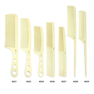 Stainless steel Barber Shop Men's Beard Styling <b>Comb</b> Double Side Soft Nylon Brush Oil Head Styling <b>Comb</b> for Hairdresser - Product Image 1