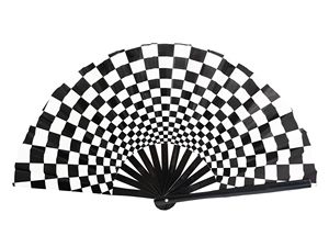 Abanico Plegable de Bambú y PVC de Alta Calidad, Holográfico, Iridiscente y Reflectante, Personalizado para Fiestas Rave, Bodas y Eventos - Product Image 6