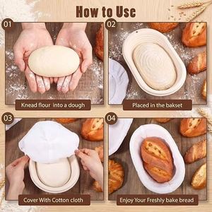 Panera de arcilla con tapa, Banneton, para hornear, con base, de acero al carbono, para masa madre, cestas, moldes ingleses, para muffins - Product Image 4