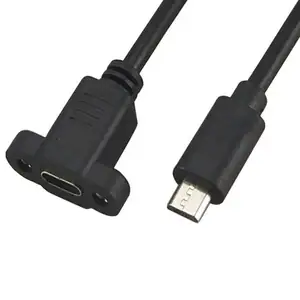 FARSINCE Micro USB 2.0 maschio a USB C tipo-c femmina cavo di prolunga