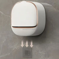 Support mural de luxe pour savon, sans perçage, garde les pains de savon au sec, en plastique, avec plateau de drainage