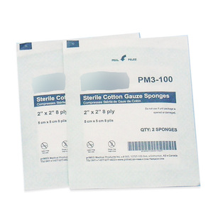 Esponjas de Gasa de Algodón Estériles Fu Hao, 2x2 Pulgadas, 8 Capas, Paquete de Apósito Médico, 2 Unidades - Product Image 1