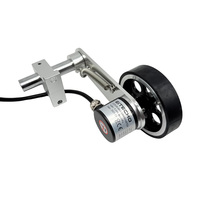 Compteur de pas 1000 impulsions, encodeur rotatif à roue poussoir-tiroir avec roue en caoutchouc antidérapante de 200mm, 250mm, 300mm, 360mm, 400mm, 500mm, type T