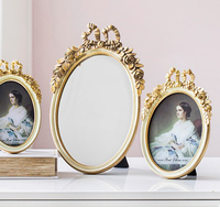 Miroirs irréguliers en gros pour l'exportation, style baroque vintage, ornements miniatures en résine tridimensionnels pour Noël