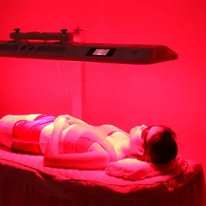 Máquina de salão de beleza com controle de voz para terapia de luz vermelha, dispositivo de terapia de luz com 7 bandas