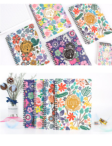 Bìa Giấy Hoa Thiết Kế Mới Chất Lượng Cao Theo Yêu Cầu Moq Thấp A4 A5 Máy Tính Xách Tay Xoắn Ốc Dây Chữ <span class=keywords><strong>O</strong></span> Dày - Product Image 3