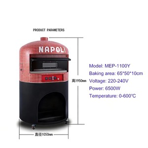 Four à pizza commercial de grande taille, de style napolitain italien, à bois, à briques, pour extérieur, au charbon de bois, électrique, au gaz, four à pizza au feu de bois - Product Image 3