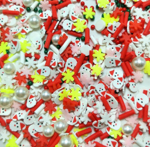 100g de pâte polymère de Noël de haute qualité, mélange de tranches d'œufs de Pâques en argile, pour slime, artisanat en résine et bricolage - Product Image 4