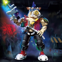 Figura de Guerrero Jabalí Cibernético DK2031, 1423 Piezas, Articulaciones Móviles, Arma, Coleccionable de Escritorio, Juego de Bloques de Construcción para Armar