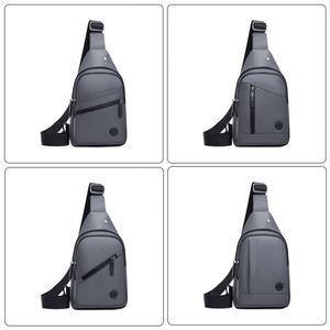 Custom Logo Chest Pack Bag Large Capacity Nylon Waterproof Sling Chest <b>Backpack</b> for Men - Product Image 6