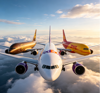 Transitaire aérien chinois DHL FedEx UPS vers le Canada, les États-Unis, l'Europe, livraison express porte-à-porte, service logistique de livraison rapide