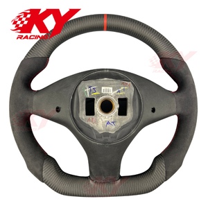 Volant sport en cuir personnalisé avec finition carbone mate pour Tesla Model S Model X pour Model 3 Y - Product Image 3